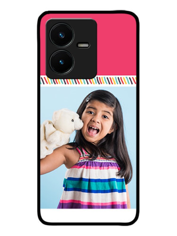 Custom Vivo Y22 Custom Metal Phone Case - Line Art Design