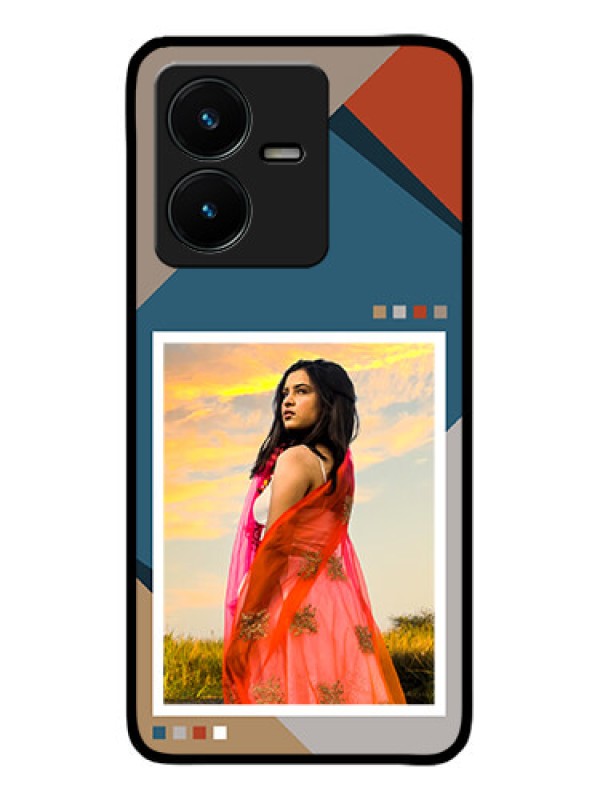 Custom Vivo Y22 Custom Metal Phone Case - Retro Color Pallet Design