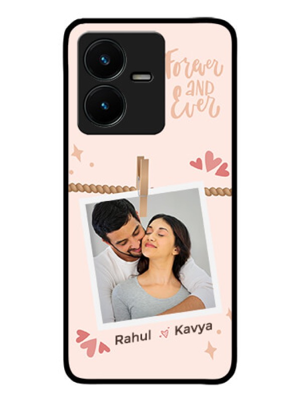 Custom Vivo Y22 Custom Metal Phone Case - Forever And Ever Love Design