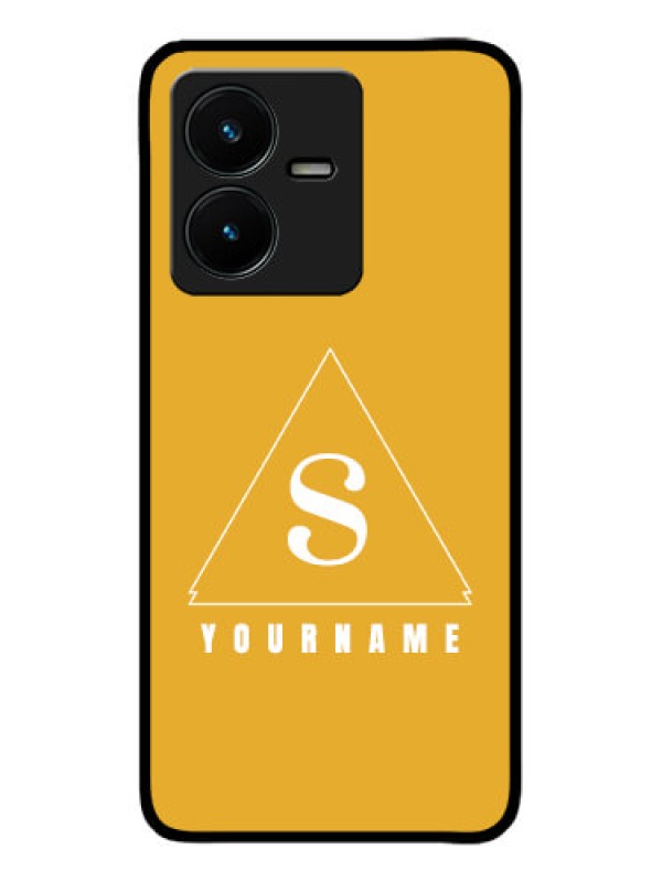 Custom Vivo Y22 Custom Metal Phone Case - Simple Triangle Design