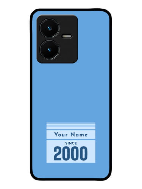 Custom Vivo Y22 Custom Metal Phone Case - Custom Year Of Birth Design