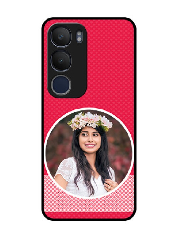 Custom Vivo Y29 5G Custom Metal Phone Case - Pink Color Pattern Design