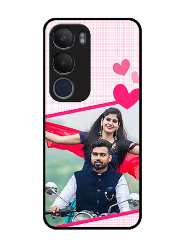 Custom Vivo Y29 5G Custom Metal Phone Case - Love Shape Heart Design