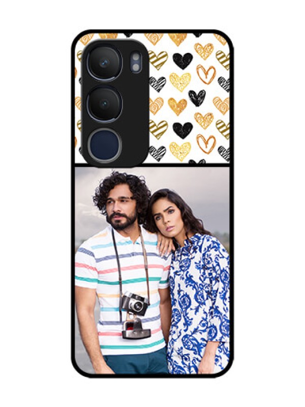 Custom Vivo Y29 5G Custom Metal Phone Case - Love Symbol Design