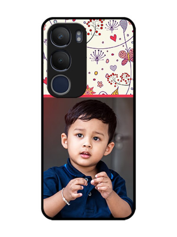 Custom Vivo Y29 5G Custom Metal Phone Case - Premium Floral Design