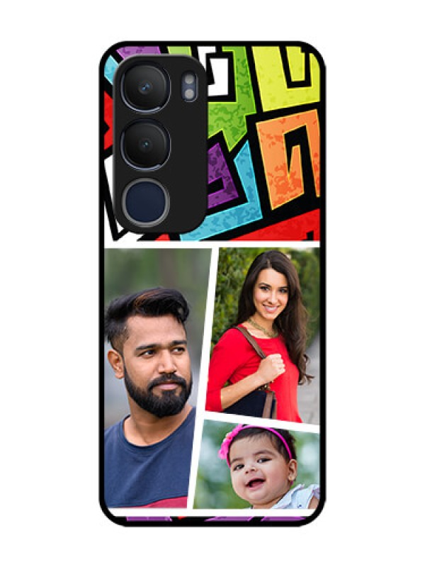 Custom Vivo Y29 5G Custom Metal Phone Case - Graffiti Pattern Design