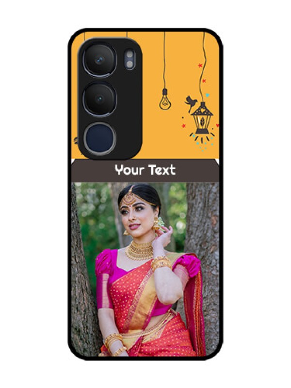 Custom Vivo Y29 5G Custom Metal Phone Case - With Family Picture And Icons