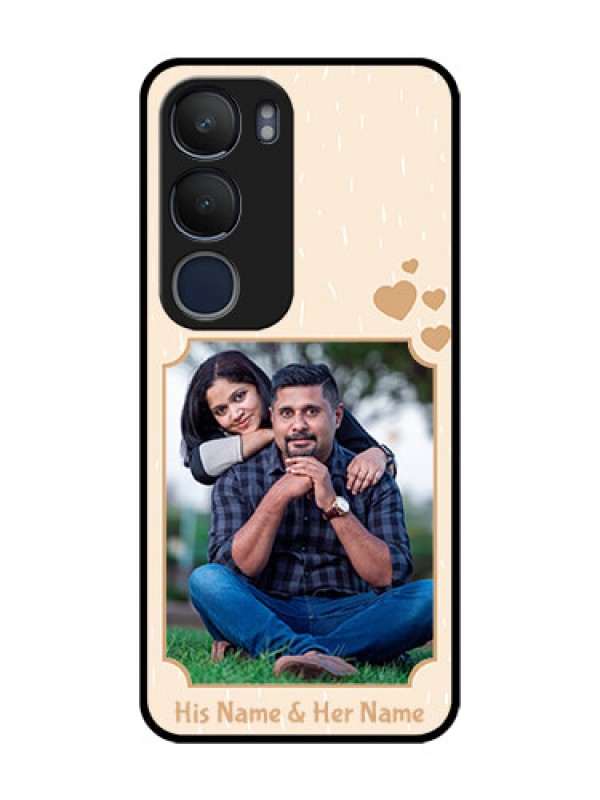 Custom Vivo Y29 5G Custom Metal Phone Case - With Confetti Love Design