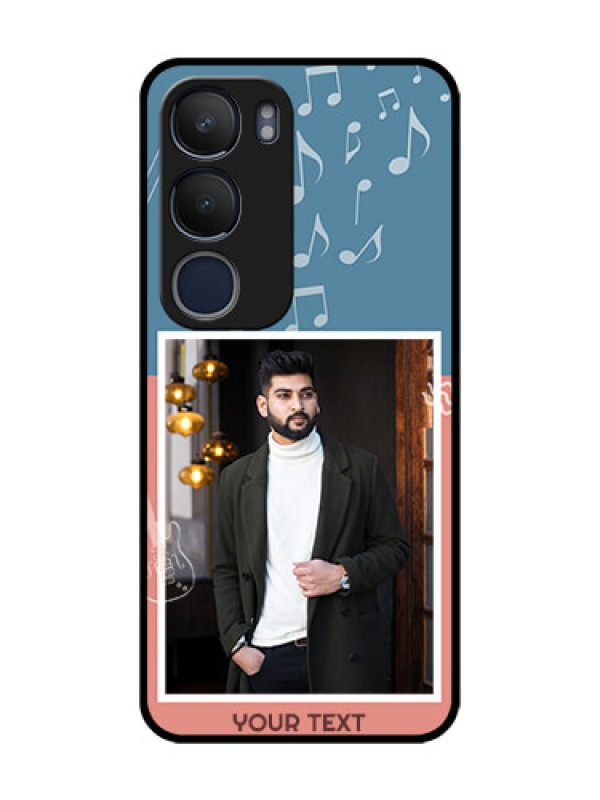 Custom Vivo Y29 5G Custom Metal Phone Case - With Color Musical Note Design