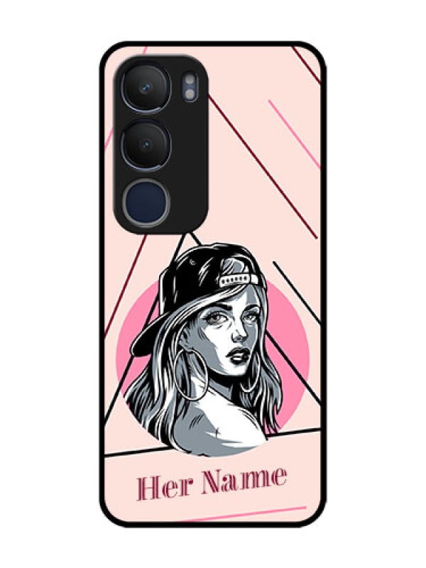 Custom Vivo Y29 5G Custom Metal Phone Case - Rockstar Girl Design
