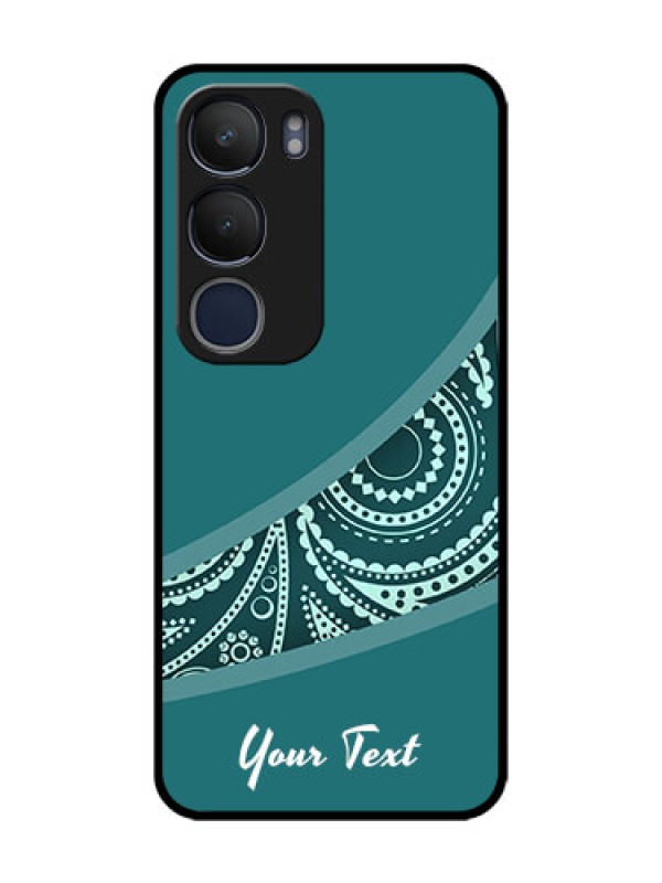 Custom Vivo Y29 5G Custom Metal Phone Case - Semi Visible Floral Design