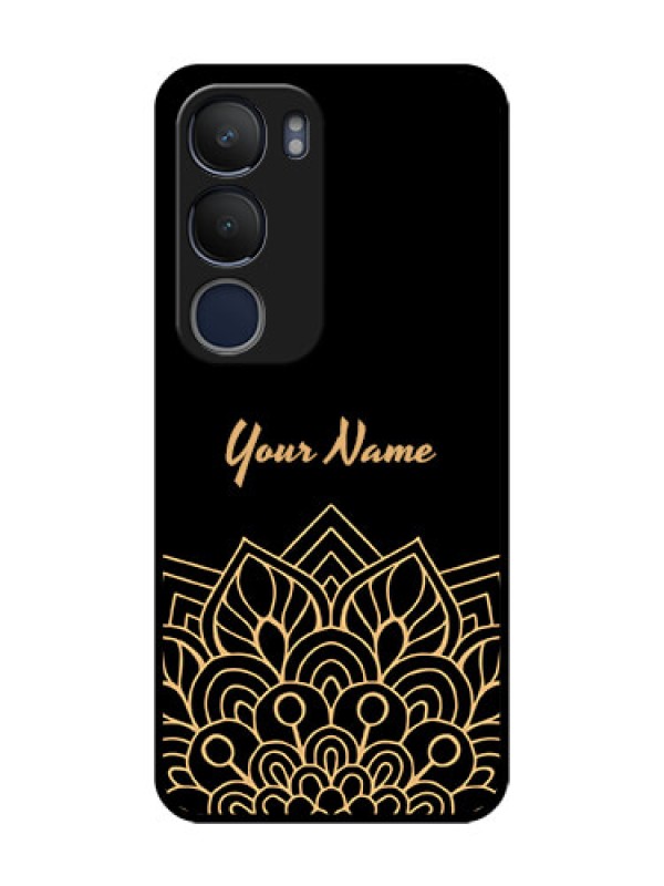 Custom Vivo Y29 5G Custom Metal Phone Case - Golden Mandala Design