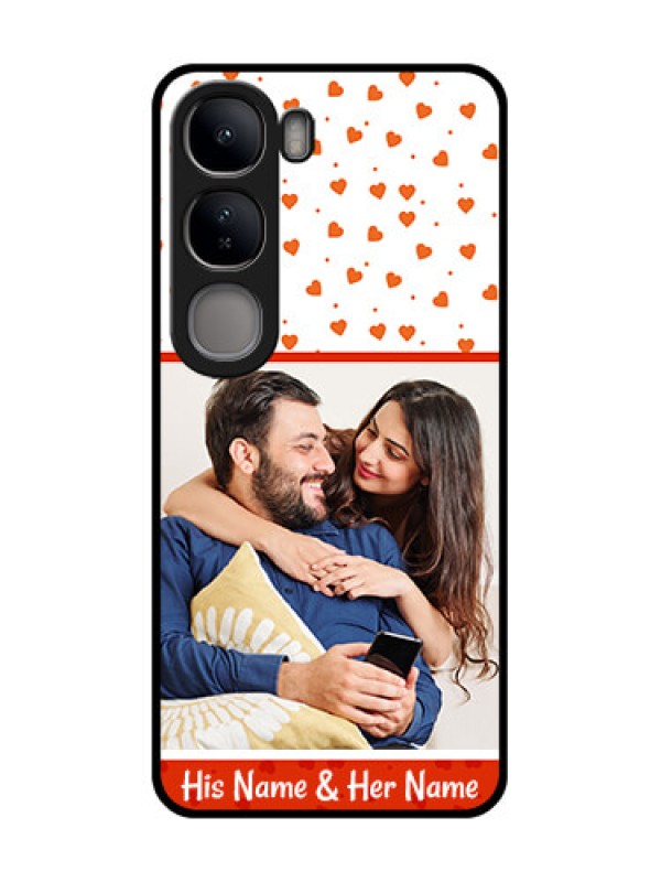 Custom Vivo Y300 5G Custom Metal Phone CaseOrange Love Symbol Design