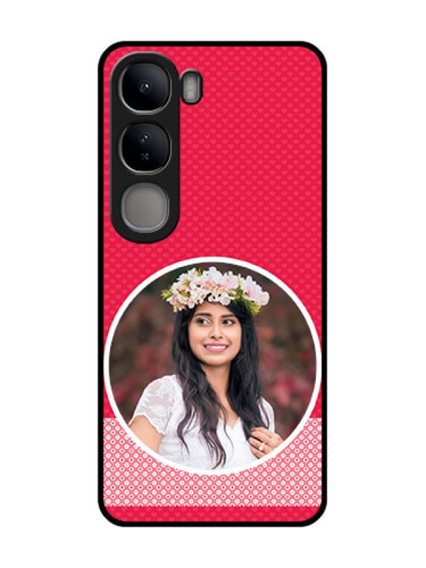 Custom Vivo Y300 5G Custom Metal Phone CasePink Color Pattern Design