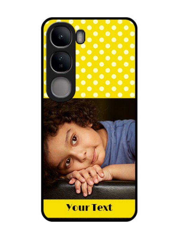 Custom Vivo Y300 5G Custom Metal Phone CaseBright Yellow Case Design