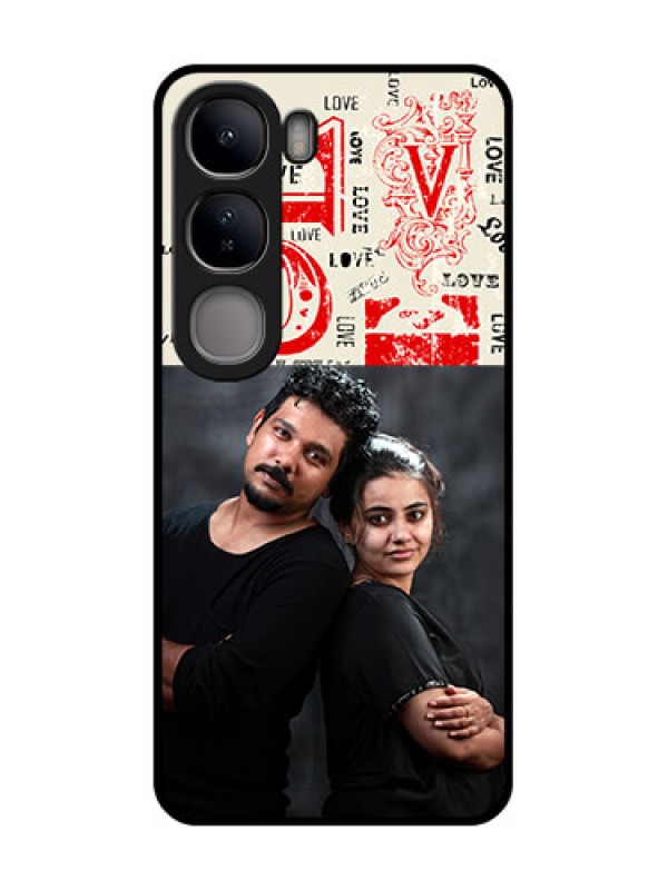Custom Vivo Y300 5G Custom Metal Phone CaseTrendy Love Design Case