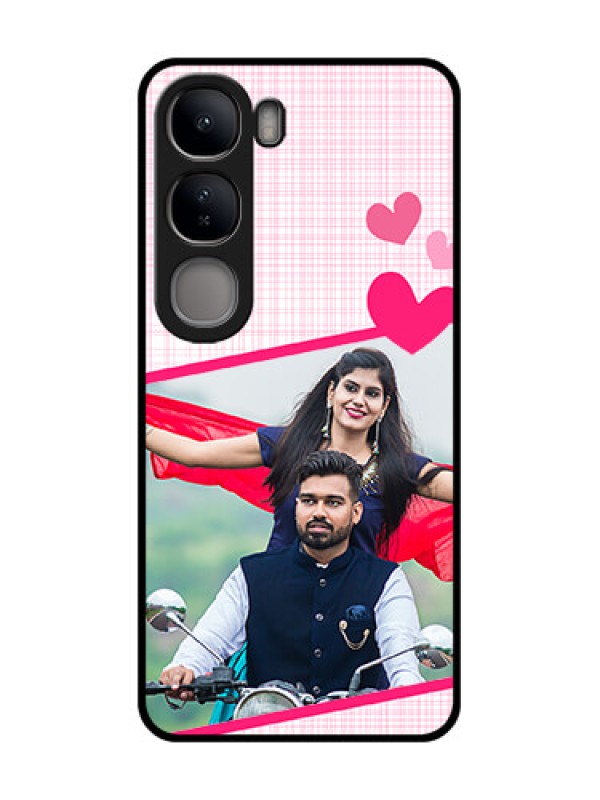 Custom Vivo Y300 5G Custom Metal Phone CaseLove Shape Heart Design