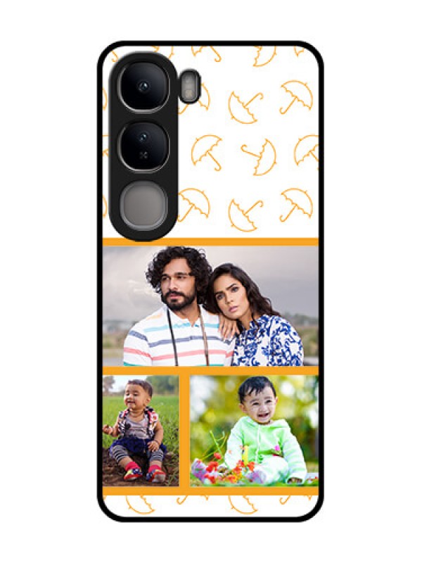 Custom Vivo Y300 5G Custom Metal Phone CaseYellow Pattern Design