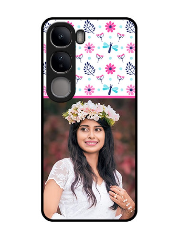 Custom Vivo Y300 5G Custom Metal Phone CaseColorful Flower Design