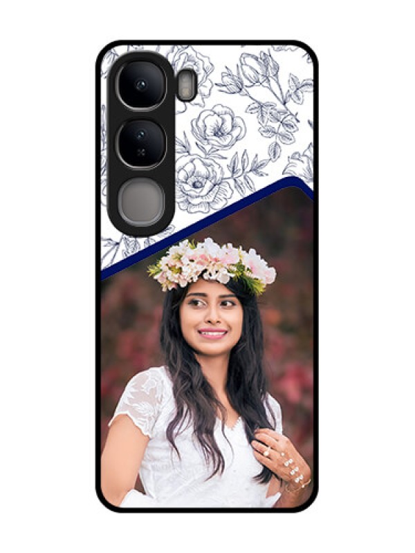 Custom Vivo Y300 5G Custom Metal Phone CaseClassy Floral Design