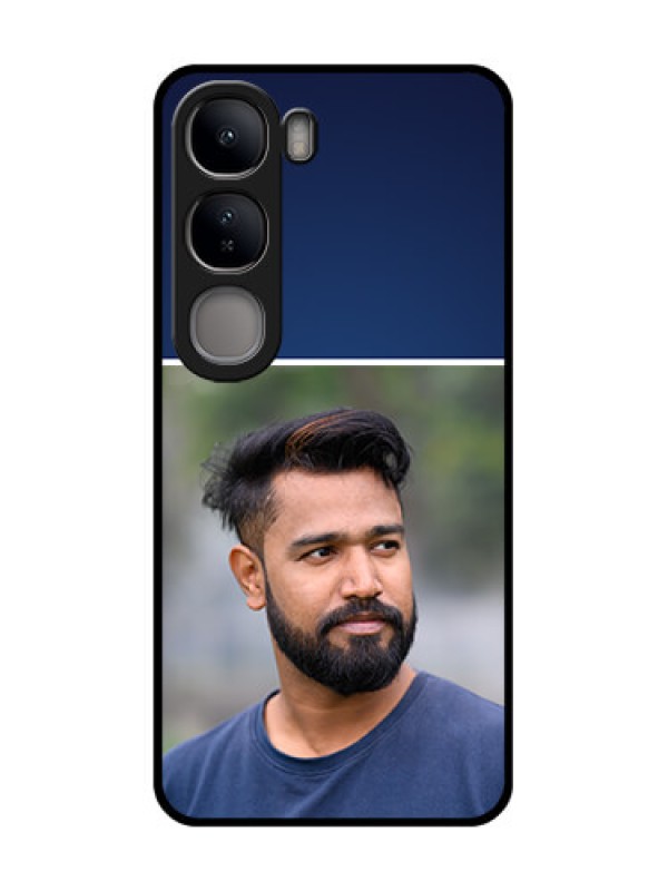 Custom Vivo Y300 5G Custom Metal Phone CaseSimple Royal Blue Design