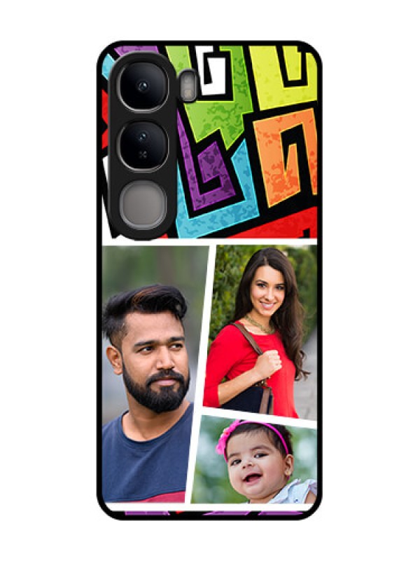 Custom Vivo Y300 5G Custom Metal Phone CaseGraffiti Pattern Design