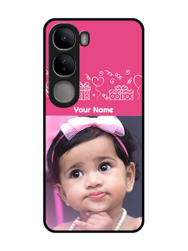 Custom Vivo Y300 5G Custom Metal Phone CaseWith Birthday Line Art Design