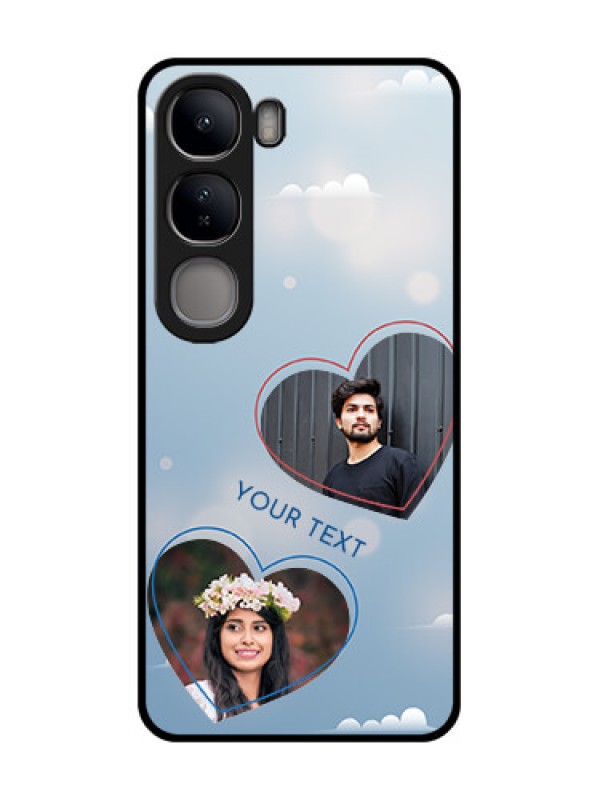 Custom Vivo Y300 5G Custom Metal Phone CaseBlue Color Couple Design