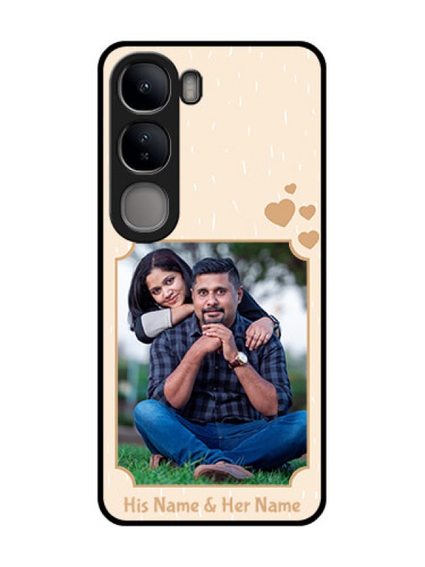 Custom Vivo Y300 5G Custom Metal Phone CaseWith Confetti Love Design