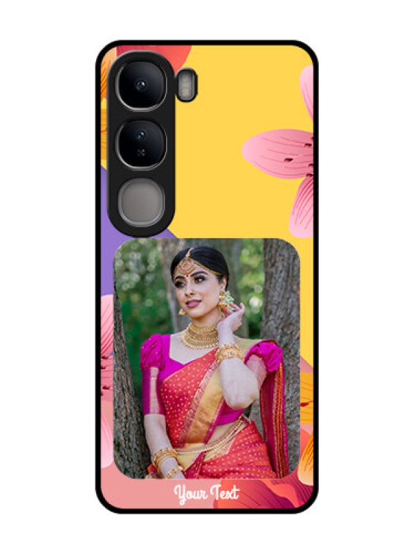 Custom Vivo Y300 5G Custom Metal Phone Case3 Image With Vintage Floral Design