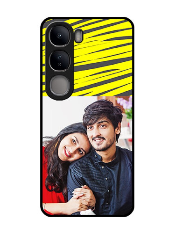 Custom Vivo Y300 5G Custom Metal Phone CaseYellow Abstract Design