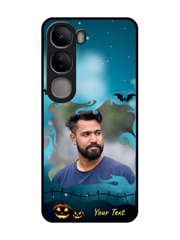 Custom Vivo Y300 5G Custom Metal Phone CaseHalloween Frame Design