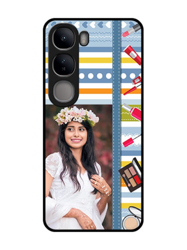 Custom Vivo Y300 5G Custom Metal Phone CaseMakeup Icons Design
