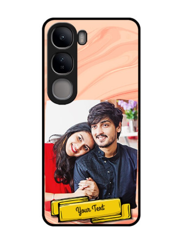 Custom Vivo Y300 5G Custom Metal Phone CaseMarble Texture Design