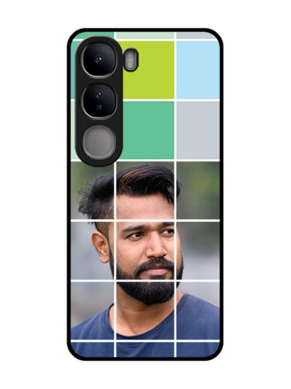 Custom Vivo Y300 5G Custom Metal Phone CaseWith White Box Pattern