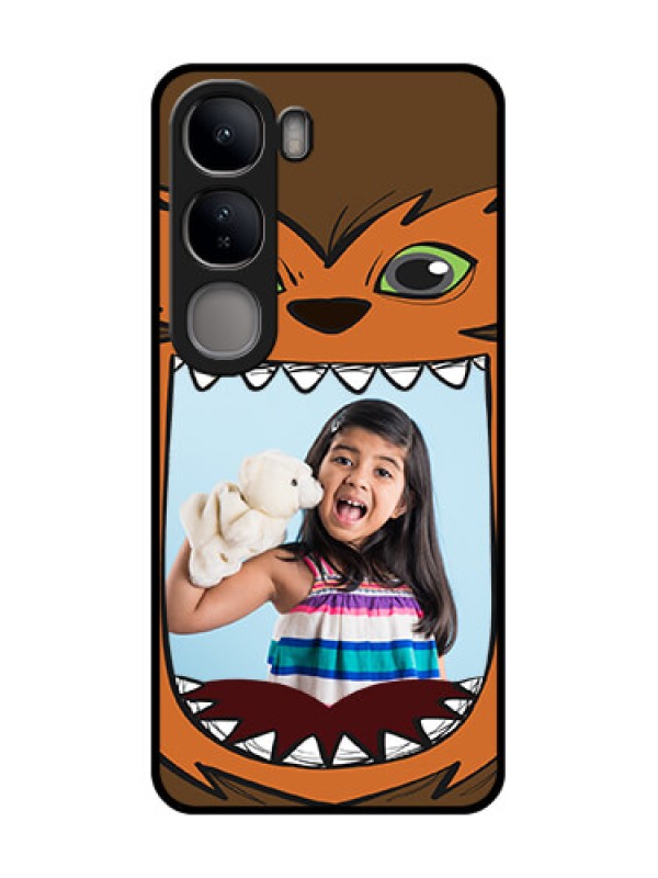 Custom Vivo Y300 5G Custom Metal Phone CaseOwl Monster Back Case Design