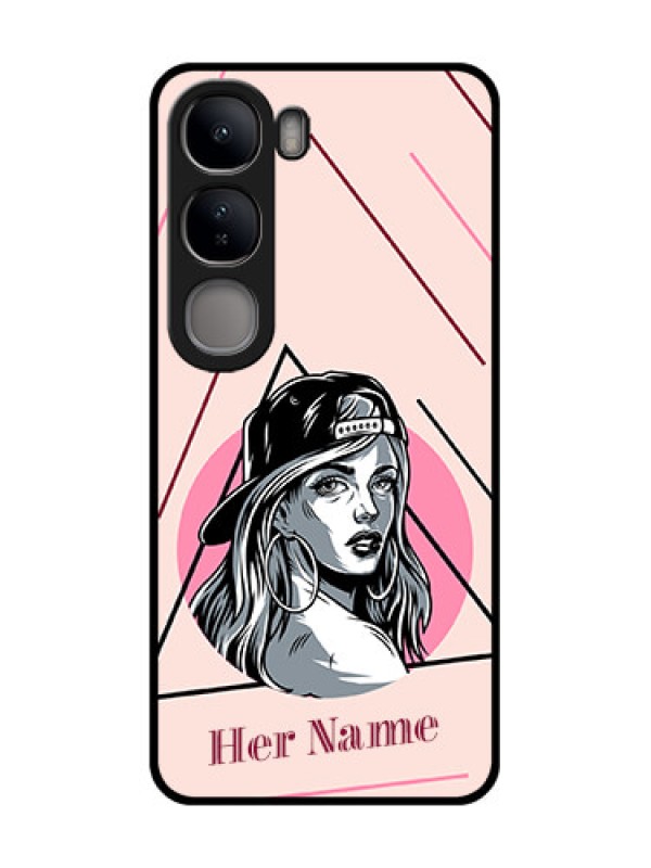 Custom Vivo Y300 5G Custom Metal Phone CaseRockstar Girl Design