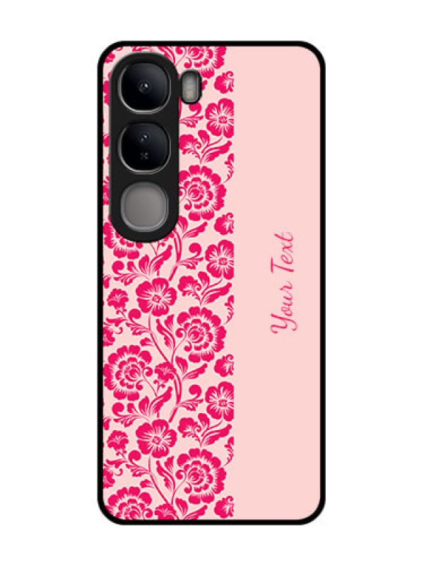 Custom Vivo Y300 5G Custom Metal Phone CaseAttractive Floral Pattern Design