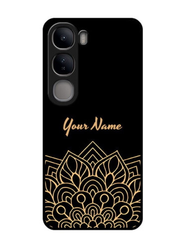 Custom Vivo Y300 5G Custom Metal Phone CaseGolden Mandala Design