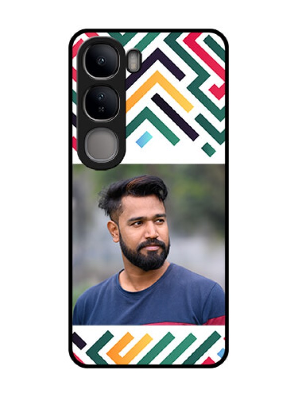 Custom Vivo Y300 5G Custom Metal Phone CaseColorful Maze Pattern Design