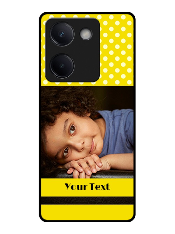 Custom Vivo Y300 Plus 5G Custom Metal Phone CasePink and Blue Heart Design