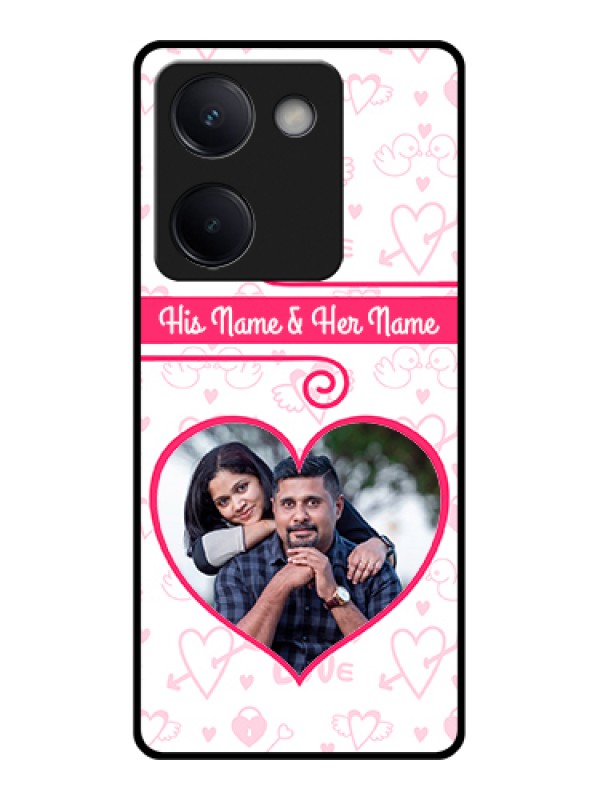 Custom Vivo Y300 Plus 5G Custom Metal Phone CaseViolet Colored Pattern Design