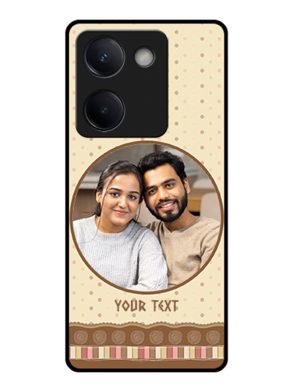 Custom Vivo Y300 Plus 5G Custom Metal Phone CasePink Flying Heart Design