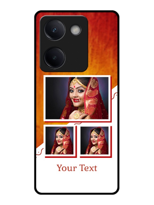 Custom Vivo Y300 Plus 5G Custom Metal Phone CaseSimple Red Color Design