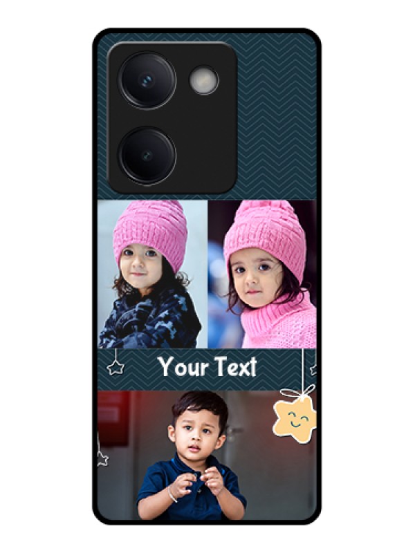 Custom Vivo Y300 Plus 5G Custom Metal Phone CaseBlue Color Vintage Design