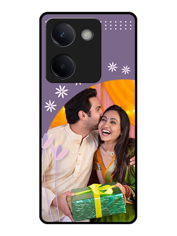 Custom Vivo Y300 Plus 5G Custom Metal Phone CaseAbstract Floral Design