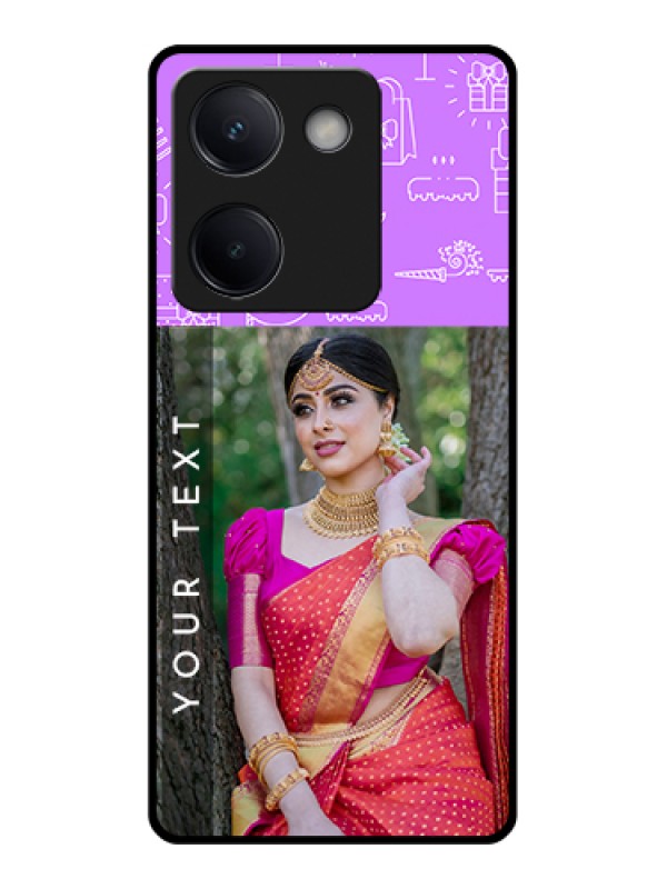 Custom Vivo Y300 Plus 5G Custom Metal Phone CaseWith Smiley Emoji Design