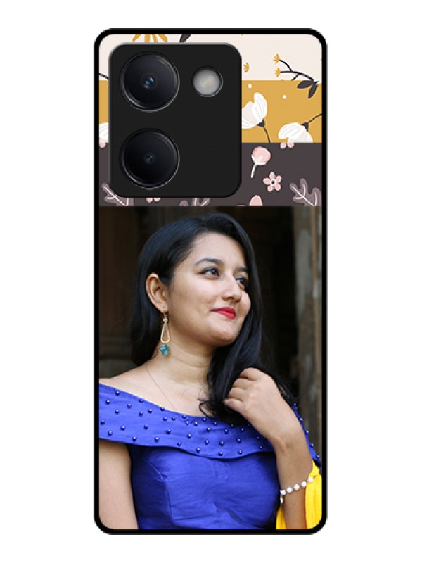 Custom Vivo Y300 Plus 5G Custom Metal Phone CaseFloating Hearts Design