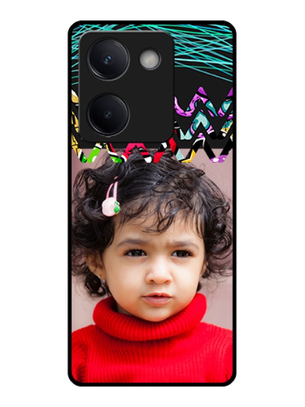 Custom Vivo Y300 Plus 5G Custom Metal Phone CaseColoured Waves Design