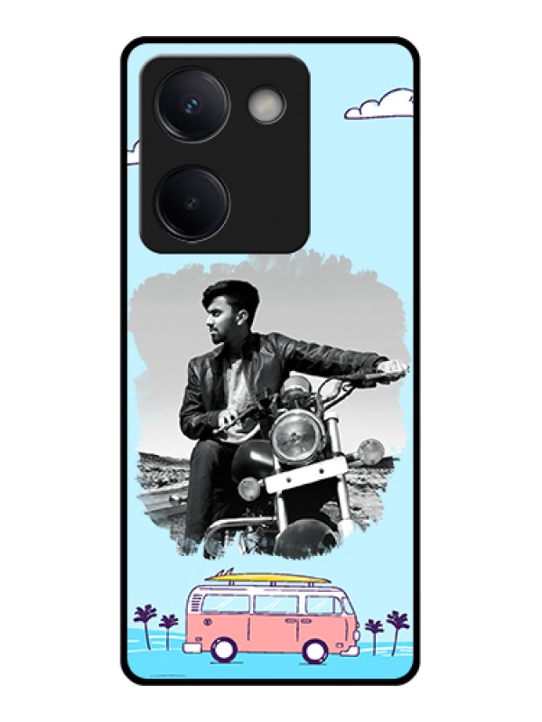 Custom Vivo Y300 Plus 5G Custom Metal Phone CaseStylish Semi - Circle Pattern Design